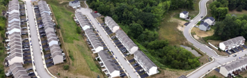 Aerial view of housing